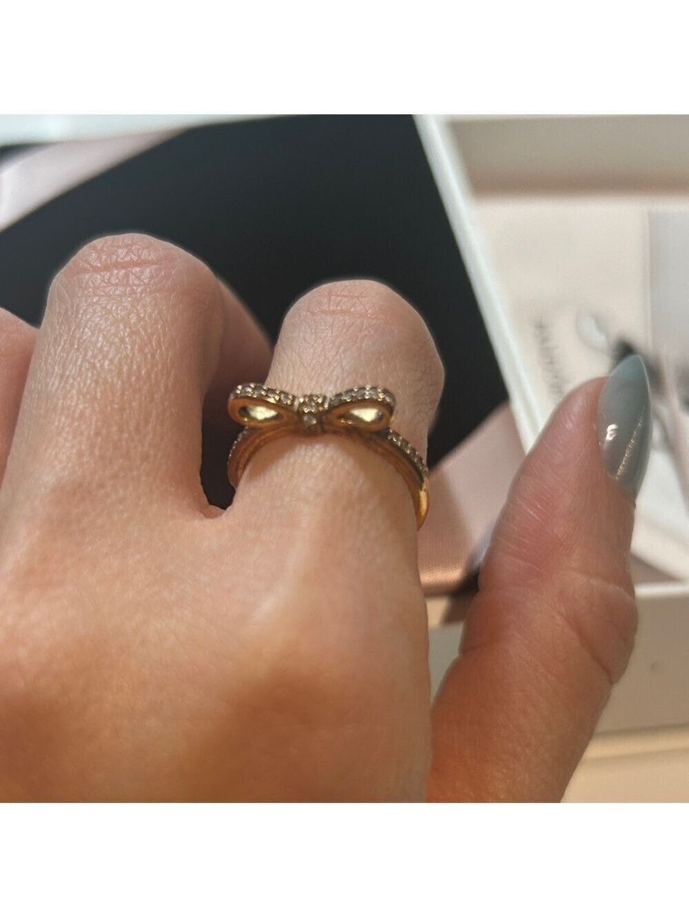 Pandora Rose Gold Bow Ring - Picture 2 of 6
